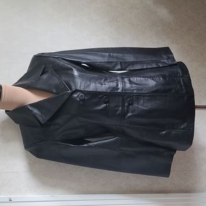 Worthington Black Leather Jacket, Women's Size Small